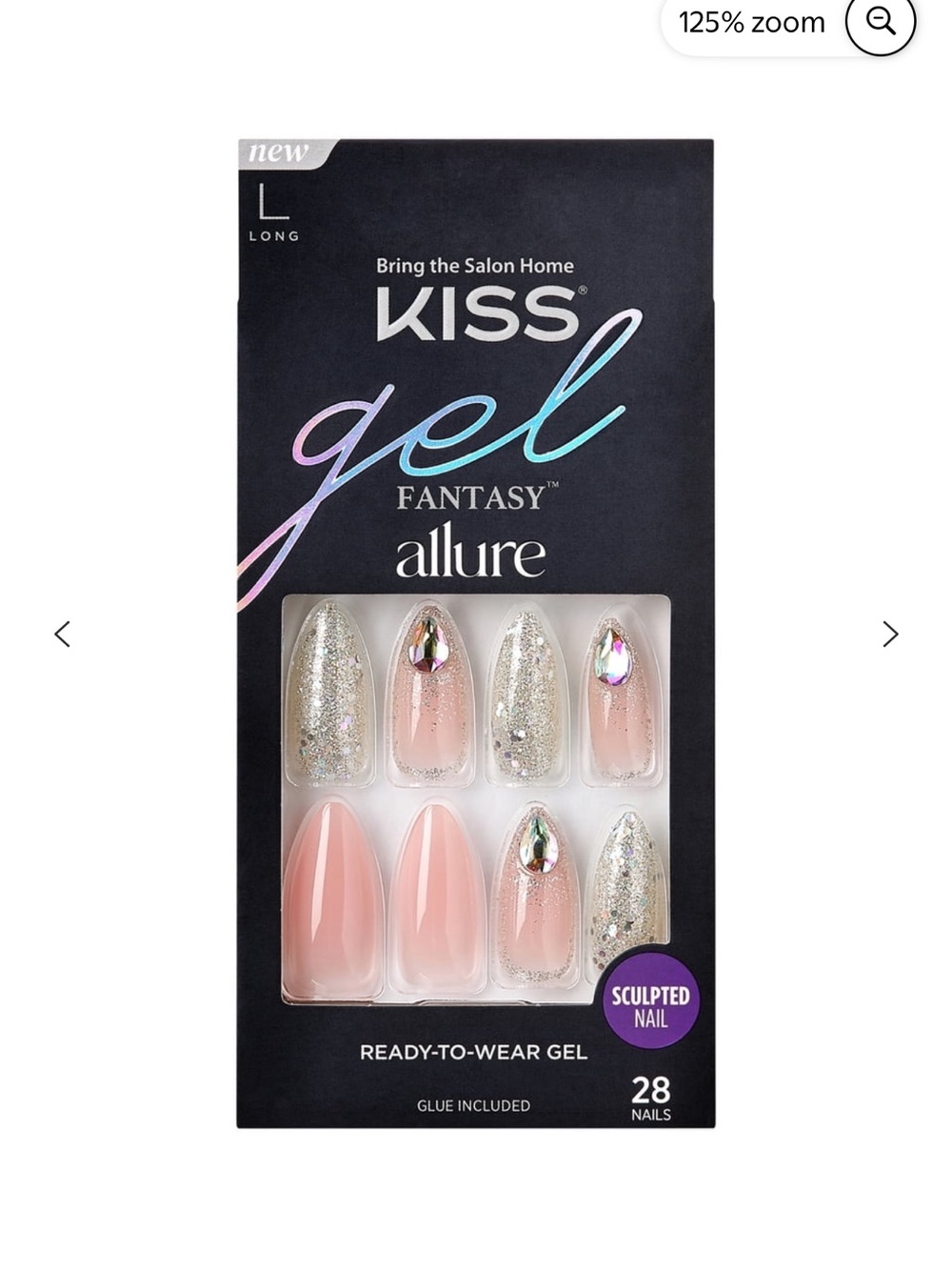 KISS Majestic & Assorted Press-On Nail Sets - Pink, Peach, Clear, Glitter BUNDLE - Picture 2 of 13